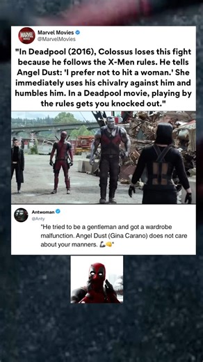 Angel Dust humiliated Colossus - Deadpool Couldn't Believe it 😂 #marvel #deadpool #shorts