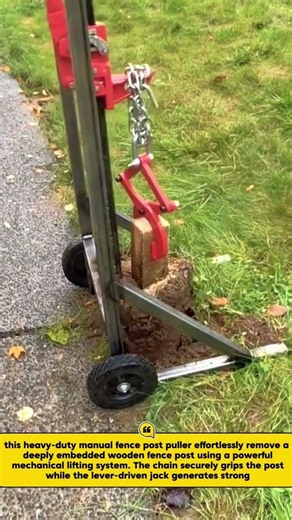 Heavy-Duty Manual Fence Post Puller | Fast & Easy Post Extraction Tool‎