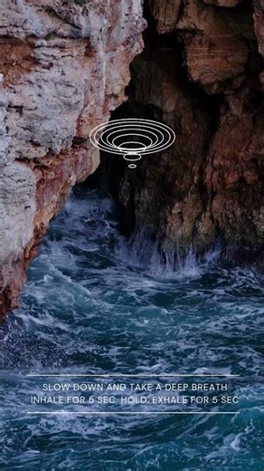 Calm in the Waves | 1-Minute Ocean Breathing (5s In / 5s Out)