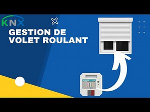 Programmation domotique KNX ETS Gestion volet roulant par bouton poussoir à travers Entrée Binaire