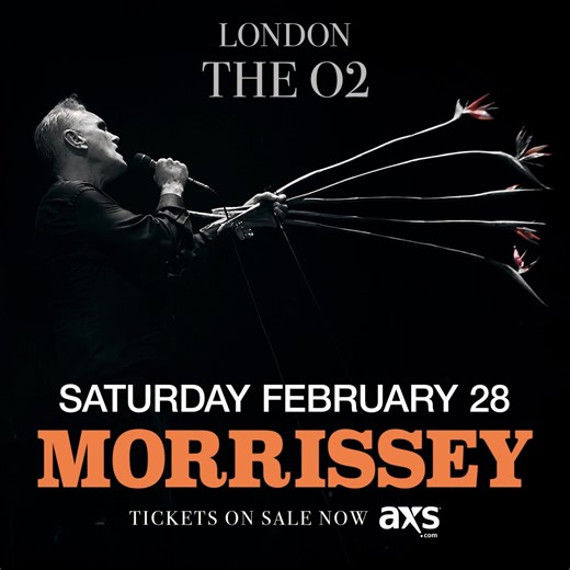 4.7K views · 44 reactions | Morrissey is pleased to announce one night at London’s The O2, in a UK exclusive show on Saturday 28th February 2026. Tickets on sale now. | Morrissey Official | Facebook