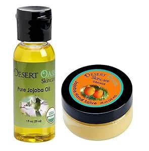 100% Pure OrganicJojoba Oil. Travel Size 1 oz plus Orange Hand Salve with over 50% Jojoba Oil. 100% Natural (1 fl oz/29 ml)