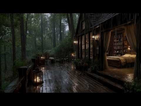 Gentle Rain on Window in a Cozy Bedroom 🌧️ | Relaxing Rain Sounds for Sleep & Stress Relief