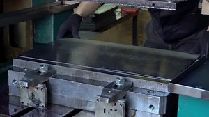 Operator Stamping Metal Sheet By Pressing Machine Cnc Control Metal Pressing Machine High Precision