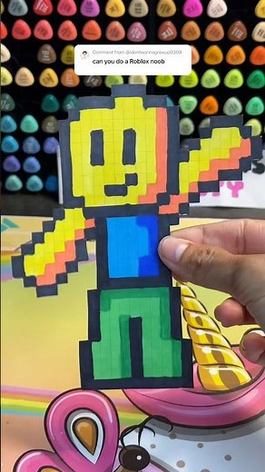 Roblox Noob Pixel Art #robloxnoob #noobroblox #roblox #robloxshorts #pixelart