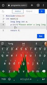 long long integer in C