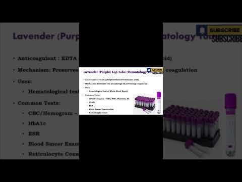 Types of Blood collection tubes and their uses #labtechnician #labtech #nursing #shorts #dmlt