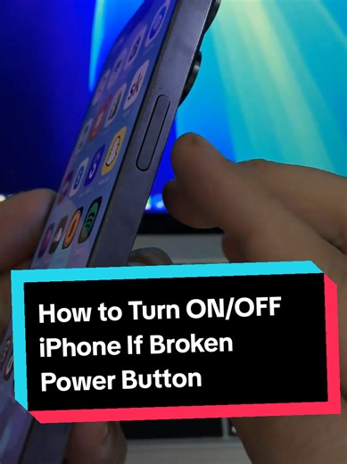 How to Turn ON/OFF iPhone If Broken Power Button #iPhoneTips #AppleTips #BrokenPowerButton