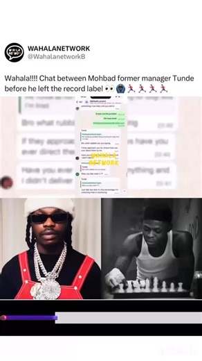 Wahala jam network!!!! Chat between Mohbad former manager Tunde before he left the record label 👀🙆🏿‍♂️🏃🏽‍♂️🏃🏽‍♂️🏃🏽‍♂️🏃🏽‍♂️ | Wahalanetwork