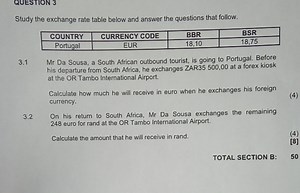 Exchange Rate Table| COUNTRY   | CURRENCY CODE | BBR   | BSR ... | Filo