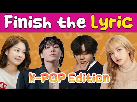 K-Pop Finish the Lyric Challenge | Test Your Knowledge! 🎤🎶