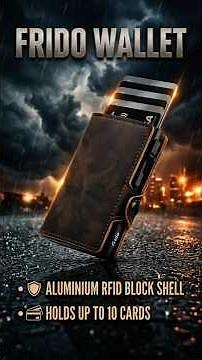 Frido Wallet Unboxing : RFID Protection, Slider Mechanism & Forest Brown!
