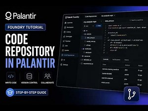 4. palantir foundry tutorial | code repository in palantir | first no code pipeline