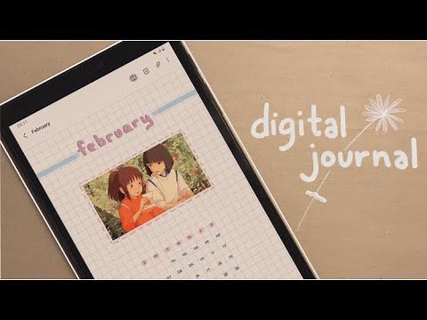 🌷digital journal setup using samsung notes ~