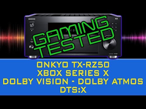 Dolby Vision Gaming Tested on the new Onkyo TX-RZ50 with the Xbox Series X [Dolby Atmos and DTS:X]