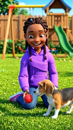 Cute dog playing with his friend #cartoon #cute #adorable #playing #dog