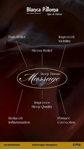 Deep Tissue Massage Benefits at Blanca Paloma Spa near Indiranagar