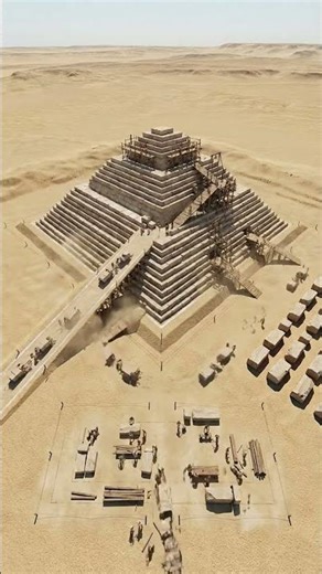 The Incredible Process of Building Pyramids #pyramid #ancient #engineering