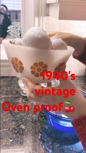 Vintage Pyrex bowl #milkglass 1940's!!