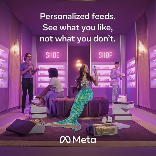 Meta's personalized feeds help you see what you like. Because life’s a beach when you see content that’s right for you. | Meta