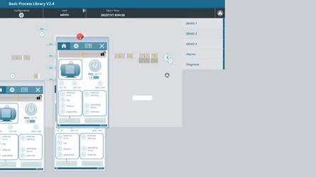 官方经典wincc同类设备多实例弹窗DEMO，篇平化UI设计精致