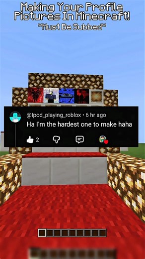 Making YOUR Profile Pictures In Minecraft! 🤪🔥 #minecraft