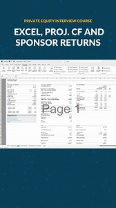 Excel, Proj. CF and Sponsor Returns #privateequity #financecareer | Wall Street Oasis | Facebook