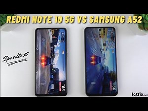 Xiaomi Redmi Note 10 5G vs Samsung Galaxy A52 | Video test Display, SpeedTest, Camera Comparison