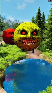 Big & Small Moon Monster Cars vs lava - BeamNG.Drive