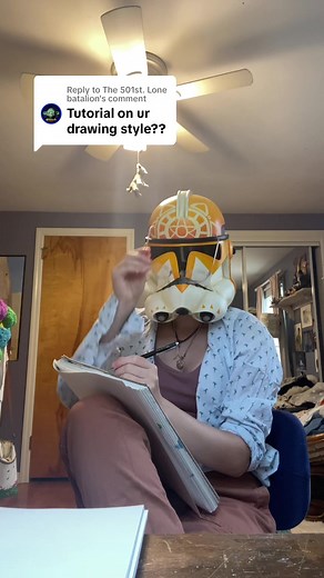Replying to @The 501st. Lone batalion heres your silly clone tutorial #clonewars#starwars#starwarstheclonewars#clonetrooper#arttutorial#art#artist#traditionalartist#chibi#skit#comedyskit#clonearmor#clonehelmet#silly#sillyguys#sketch