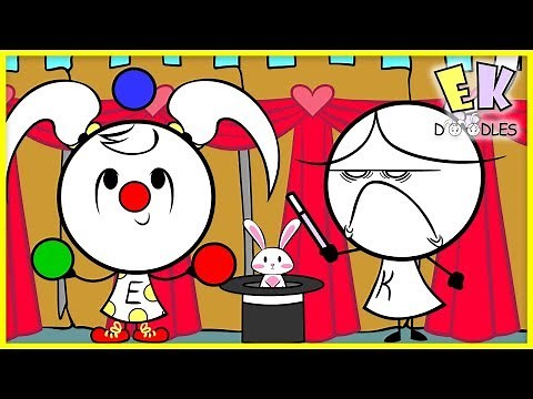 Pretend Play Magic Talent Show Activity For Kids! EK Doodles Perform Circus Fun!