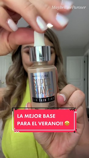 Probando la Nueva 24hr Super Stay Skin Tint de Maybelline