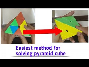 How to solve the Pyramid Rubik's cube (pyramix)#cube #puzzle #rubikscube #cubepuzzle #cubing #shorts