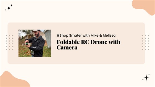 Watch Foldable RC Drone with Camera, Super Stable, High Quality on Amazon Live