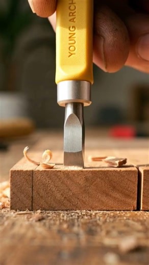 Mini Pocket Mortise Chisel Tool #minitools #woodworking #tools4life #wood #beautifultools #tools