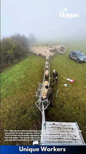 Sheep Herding Efficiency: Loading Livestock into a Trailer
