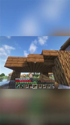 Minecraft Player Builds Epic Ice Base on Day 278! #shorts