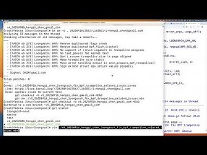 How to apply and test kernel patches from kernel mailinglist
