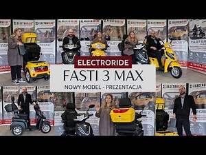 ELECTRORIDE FASTI 3 w wersji MAX! Elektryczny trójkołowiec bez rejestracji!