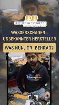 Wasserschaden & unbekannter Hersteller 🔧 Dr. Behrad rettet den Scooter 😎