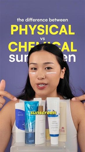 what's the difference between PHYSICAL + CHEMICAL sunscreen!?