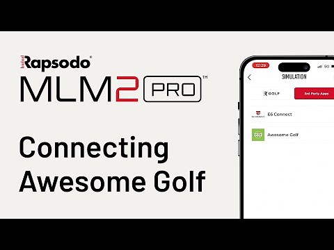 Rapsodo MLM2PRO™ | Connecting Awesome Golf