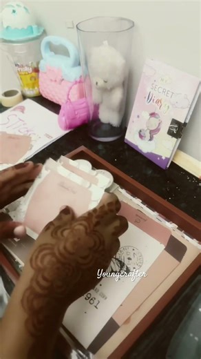 Unboxing brown journal kit| Youngcrafter by Fathima