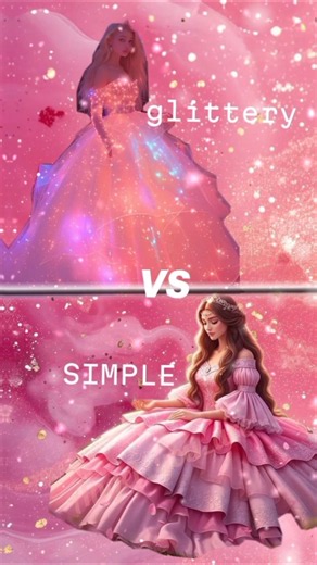 Glittery ✨ vs simple 🌼 which one you choose #trending #subscribe #ytshorts