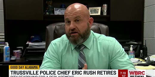 Trussville Police Chief Eric Rush retires