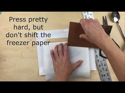 Freezer Paper Transfer Onto Wood