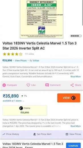 Voltas 183INV Vertis Celestia Marvel 2026 🔥 Full Review | Best AC Under Budget?