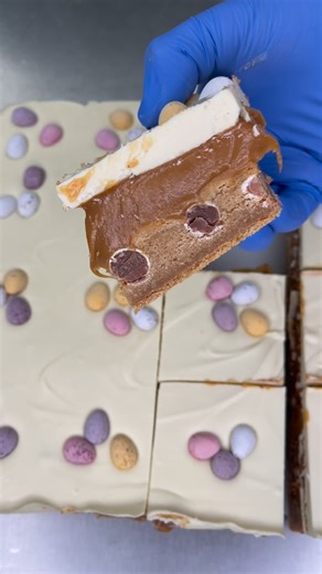 George's Bakery on Instagram: "Milkybar & Mini Egg Cookie Millionaires are on the website right now (there’s just been a little restock👀) and they’ll be at Ely Farmers Market on Saturday 😊 www.georgesbakery.co.uk Order online by 3pm for despatch today and delivery from tomorrow 💖🌹"