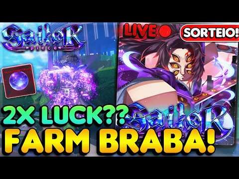 [LIVE🔴] SAILOR PIECE+SORTEIO!!! FARM BRABA E 2X LUCK AMANHÃ??? TRADES ON!!!!