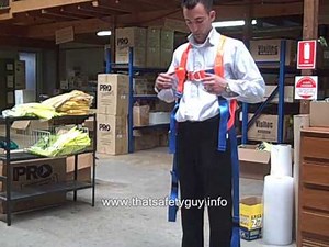 How to put on a Fall Arrest Safety Harness